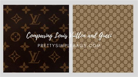 Comparing Louis Vuitton and Gucci .